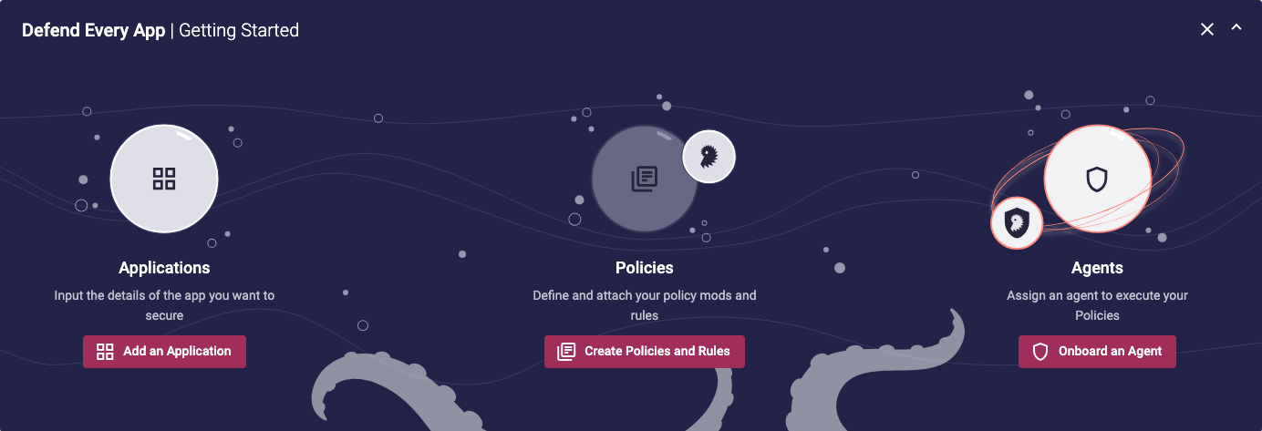 Screenshot of the Getting Started card on the Portal dashboard